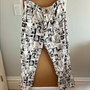 Reformation women's graphic newspaper print jeans